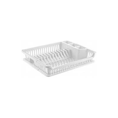 Odkapávač Vio luxury 2 díly 45x37x8,5cm bílý plast