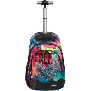 Ученическа раница на колела Xscape Butterfly Colour (259251)