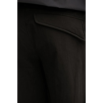 Heliot emil Панталон Heliot Emil мъжки в черно със стандартна кройка SS25_M_10_108_BLK01_CO (SS25.M.10.108.BLK01.CO)