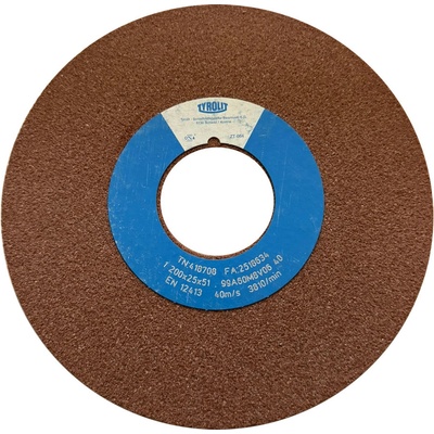 Tyrolit Brusný kotouč plochý 200 x 25 x 51 mm 99A60M8V40 T418708