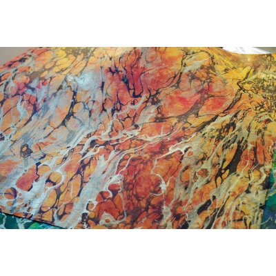 Sapaimport Morušový ruční papír Milano Silk - oranžový Velikost: 23x32 cm
