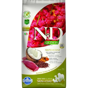 N&D GF Quinoa Dog Skin & Coat Duck & Coconut 2,5 kg