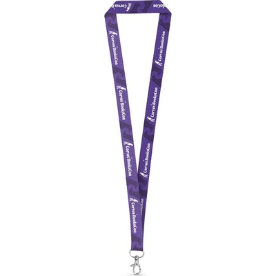 Snúrka na krk WINDSOR Sublimačný lanyard Biela