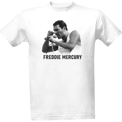 Tričko s potiskem Freddie Mercury Bílá – Zboží Dáma