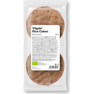 Vilgain Ryžové chlebíčky BIO mliečna čokoláda 100 g