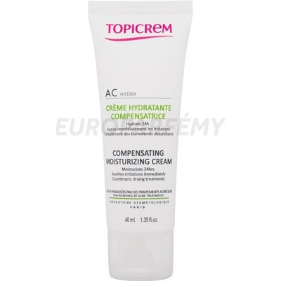 Topicrem AC Compensating Moisturizing Cream hydratační krém pro mastnou pleť se sklonem k akné 40 ml