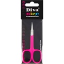 Diva & Nice nůžky na manikúru široké zahnuté barevné 9,5 x 4,5 cm