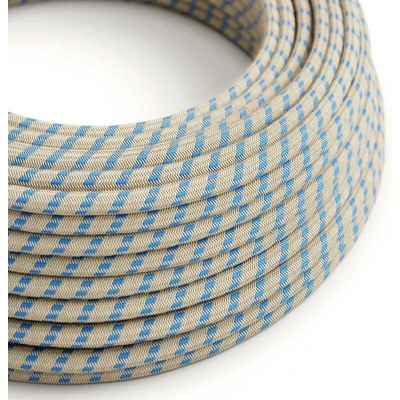 Creative Cables RD55 3x00,75mm² pruhy modrá 1 m