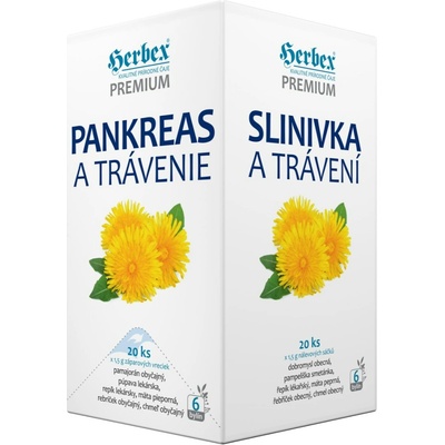 Herbex Čaj Pankreas a trávenie 20 x 1,5 g