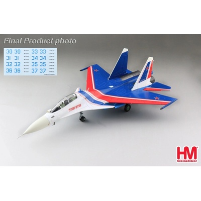 Hobby Master Su-30SM Flanker-C Russian Air Force Russian Knights Kubinka AB Russia 2019 w Decal Sheet 1:72