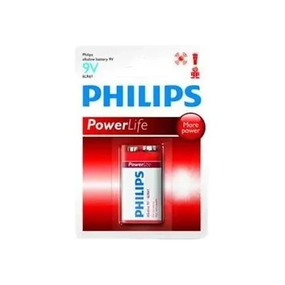 Philips Power Alkaline батерия 9V (E), 1-blister (6LR61P1B/10)