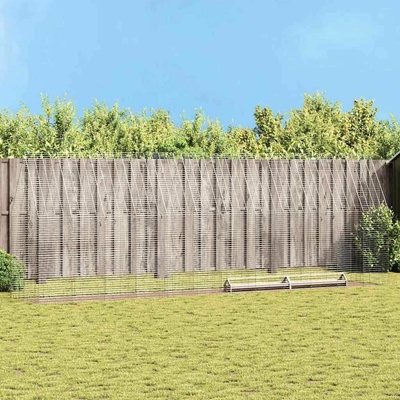 vidaXL Klec na kuřata 2 ks 600 × 100 × 210 cm pozinkovaná ocel stříbrná 9799.3394430