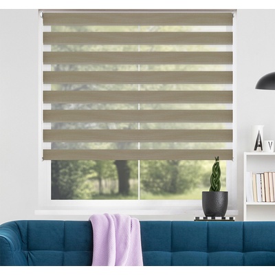 FOA Roleta Deň a noc, STANDARD, Kávová hnedá shine, A 075 102 x 150 cm