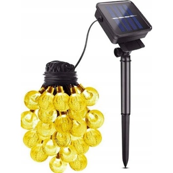 Polux LED Solárna reťaz 30xLED 8 funkcií 4,9m IP44 teplá biela SA1657