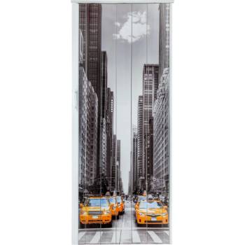 STANDOM Shrnovací dveře plastové plné s potiskem Taxi New York 83 cm, 201,5 cm