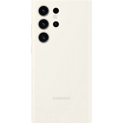 Samsung Оригинален гръб Samsung Silicone Cover за Galaxy S23 Ultra - Cotton, EF-PS918TUE