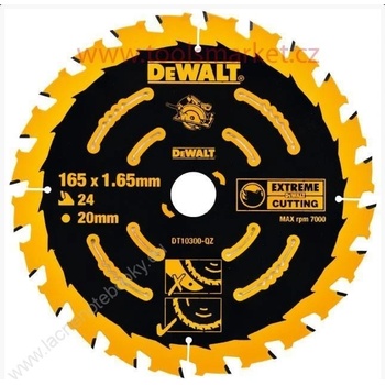 DeWALT DT10300 Pilový kotouč 165x20mm 24 zubů