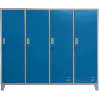 Carmen Метален шкаф Carmen CR-1604-4 JZ - сив / син