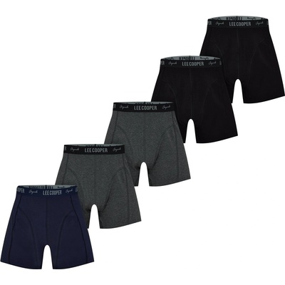 Lee Cooper Мъжки боксерки Lee Cooper Essential Boxer Trunk 5-Pack Mens - Dark Assorted