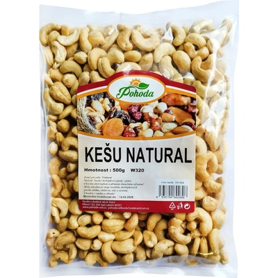 Velkoobchod Pohoda Kešu natural 500 g
