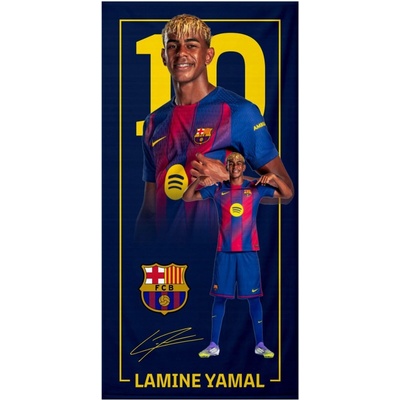 FC Barcelona osuška Yamal mikrovlákno 70 x 140 cm vícebarevná