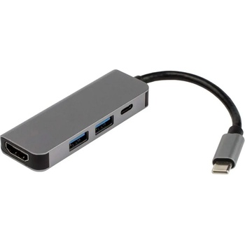 Image 1 of Diva 4 в 1 USB Type-C хъб Diva, 2xUSB 3.0, HDMI, Type-C PD (8586)