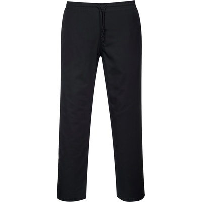 Portwest Унисекс готварски панталон C070 в черен цвят с Texpel покритие (C070BKR)