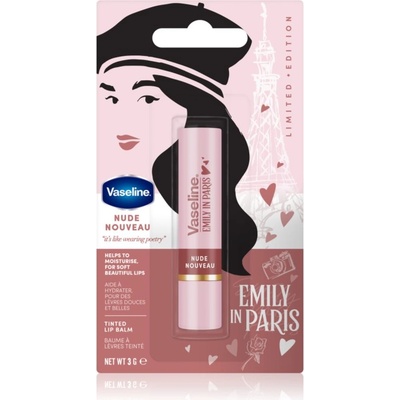 Vaseline Emily In Paris тониращ балсам за устни цвят Nude Nouveau 3 гр