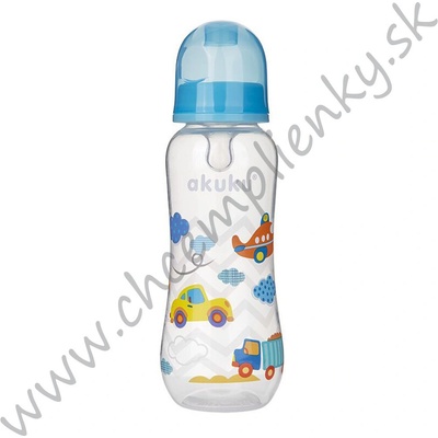 Akuku fľaša s obrázkom autíčka modrá 250 ml