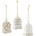 Villeroy & Boch Украса за коледна елха Winter Collage Accessoires камбани стъкло 3 бр (35-9391-0075)
