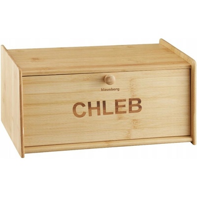 Bambusový chlebník s nápisem Chléb, 39,5 × 24,5 × 18 cm, Klausberg, KB-7934