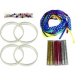 LEAN Toys DIY Brocade Ribbon Bracelet Making Kit