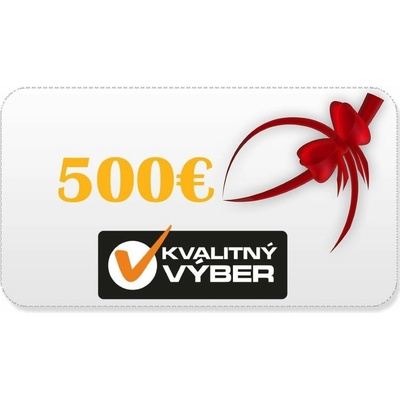 Darčekový kupón v hodnote 500 €