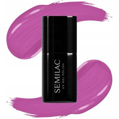 Semilac Hybridní lak 601 Neon Pink Punch 7 ml