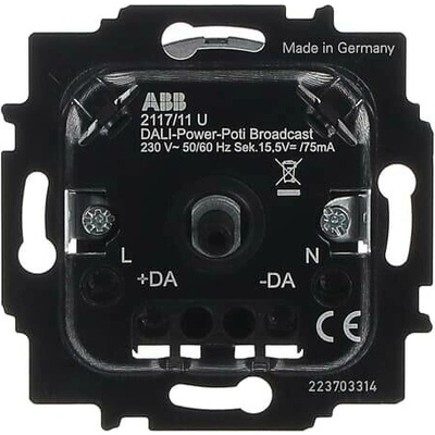 ABB Tělo 2CKA006599A2988 stmívače DALI výkon. pro tlačítkové spínání a otočné ovládání (2117/11 U-500) 2CKA006599A2988