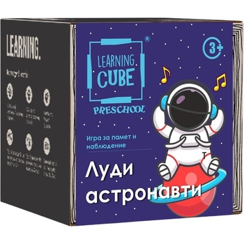 K-Toyz Настолна игра Learning Cubes: Луди астронавти - Детска (LC-029)