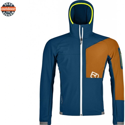 Ortovox Berrino Hooded Jacket M petrol blue – Sleviste.cz