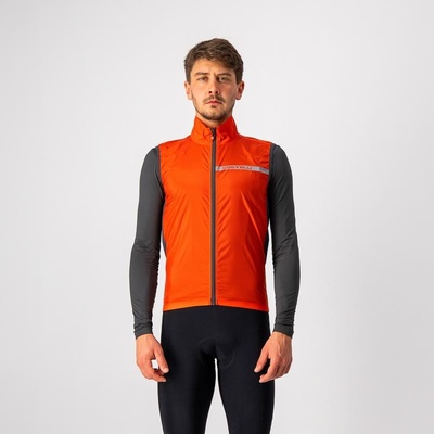 Castelli Squadra Stretch vest červeno oranžová