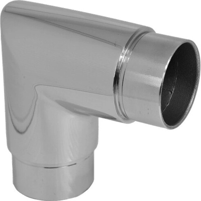 Spojka rohová na trubku ø 42,4 mm, leštená nerez AISI 304