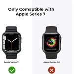 Pitaka Кевларен кейс за Apple Watch 7 45мм, Apple Watch 8 45мм - Pitaka Aramid Fiber Air Case (черен) (KW2002A)