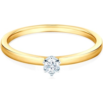 SAVICKI Годежен пръстен Savicki: двуцветно злато, диамант