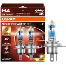 OSRAM NIGHT BREAKER 220 H4 60/55W 12V 2x (64193NB220-HCB)