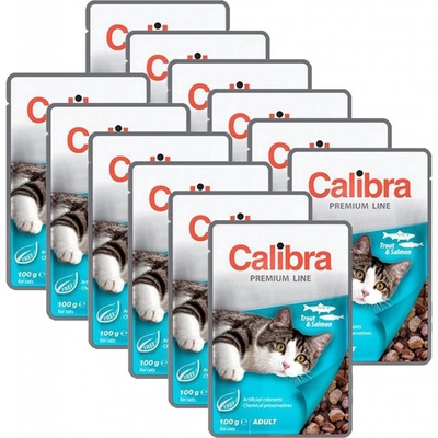 Calibra Cat Adult Trout & Salmon 12 x 100 g