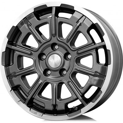 BROCK B45 7,5x18 5x112 ET52 himalaya grey polished