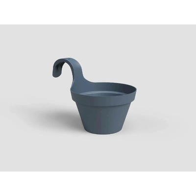 Artevasi Květináč CAPRI balkonový 20cm plast modrá slate blue