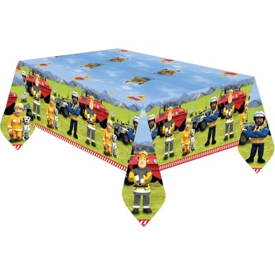 Amscan Хартиена покривка за маса - Пожарникарят Сам