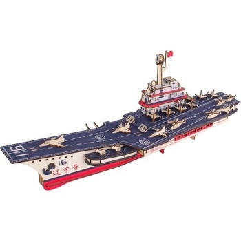 Woodcraft construction kit Woodcraft Дървен 3D пъзел Самолетоносач Liaoning