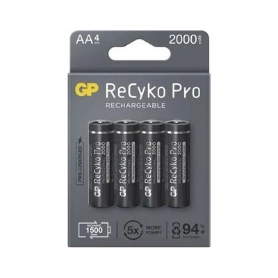 GP ReCyko Pro AA 2000 mAh 4ks AB116GPNAAP4