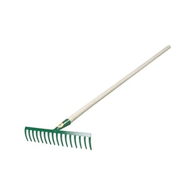Hrábě 16 hrotů kovové s násadou 150cm