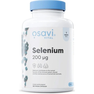 Osavi Selenium L-Selenomethionine 200 mcg 120 vegánskych kapsúl
